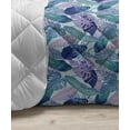 thumbnail image 3 of Nature Down Alternative Comforter, Continuous Pattern Simple Design of Fir Trees on Plain Background, Microfiber Quilt for All Season, 5 Sizes, Off White and Multicolor, by Ambesonne, 3 of 3