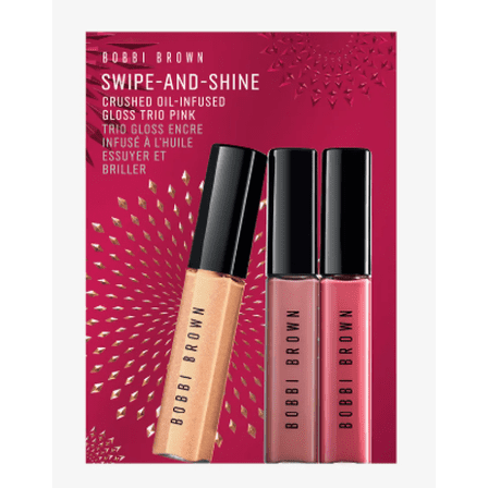 Bobbi Brown Swipe and Shine Crushed Oil Infused Gloss Trio Pink