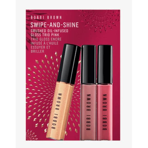 Bobbi Brown Swipe and Shine Crushed Oil Infused Gloss Trio Pink