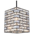thumbnail image 2 of Woodbridge Lighting Shimmer 1-Light Metal and Glass Mini-Pendant in Black, 2 of 4