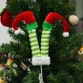 thumbnail image 3 of BinKFF 9.5'' Elf Legs for Christmas Tree Christmas Elf Stuffed Legs Stuck Tree Topper Decorations for Xmas Holiday Indoor Outdoor Decor Party Ornaments and Decorations, 3 of 3