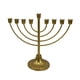 thumbnail image 3 of Candelabro judío con adornos, base ancha y resistente, decoración para Hanukkah, menorá 9 sucursal, 3 of 9