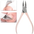 thumbnail image 3 of Alicate para cutículas, tijera de acero inoxidable para eliminar la piel muerta cortaúñas encarnadas para salón de manicura y hogar herramienta para manicura y pedicura(Oro rosa), 3 of 5