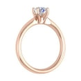 thumbnail image 2 of 1/2 Carat 4-Prong Set Diamond Solitaire Engagement Ring in 14K Rose Gold (Ring Size 7.75), 2 of 5