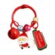 thumbnail image 2 of Llavero navideño | Colgante de Papá Noel | Accesorio festivo para bolsos y llaves | Abalorio de aleación metálica roja | Regalo ligero para estudiantes y niños, 2 of 5