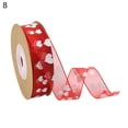 thumbnail image 2 of Yirtree 1 Roll Hearts Ribbon - Valentine's Day Mother's Day Satin Ribbon, Printed Heart Ribbons for Gift Wrapping, Wedding Birthday Party Decorations, Crafts DIY Supplies, 2 of 8