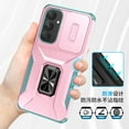 thumbnail image 4 of ELEHOLD for Samsung Galaxy A16 5G Case with Slide Cover Protector 360° Rotation Metal Ring Kickstand Impact-Resistant Shockproof Support Magnetic Car Mount Rugged Case ,Rosegold, 4 of 8
