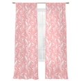 thumbnail image 7 of Spring Flowers Sheer Curtains 96 Inch Length 2 Panels Set, Country Retro Floral Botanical Pink Voile Window Treatment Semi Sheer Long Curtains Drapes for Bedroom/Living Room/Kitchen 52"x96"x2, 7 of 7