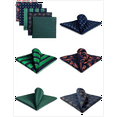 thumbnail image 2 of 5 Pieces Assorted Mens Silk Pocket Square Handkerchiefs Set Lot (Set66), 2 of 5