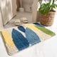 thumbnail image 4 of Alfombra de baño con diseño de musgo y flores, extra gruesa y absorbente, antideslizante, suave, lavable a máquina y en seco., 4 of 5