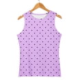 thumbnail image 5 of Comdrip Womens Tops Casual, T Women's Sleeveless Tee Vest Shirt Casual Round Printed Blouse Casual Tank Shirt Tops Neck Vest Women's Tanks & Womens Sleeveless Tops Wine XL, 5 of 9