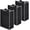 Black, variant on 3 count Laundry Sorter Replacement Bags Hamper Cart Removable Replacement Laundry Storage Organizer Bag Hamper Liner, No Hooks 14.76 x 8.66 x 21.65 Inch (Black)