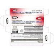 Rugby High Potency Arthritis Pain Relieving Cream, 2 oz Each Pack of 4