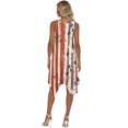 thumbnail image 6 of HELLHERO American Flag Drip Print Summer Sleeveless Sundress for Daily Wear Party, Side Pockets Pleated Asymmetric Hem Midi Dress, 6 of 8