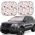 thumbnail image 2 of Picia Cute Animal 2 Piece Car Windshield Sun Shade Foldable | Foldable Sun Shield for Front Window Blocks UV Rays and Keeps Your Vehicle Cool-Large, 2 of 7