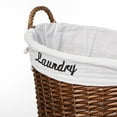 thumbnail image 7 of Wickerwise Handwoven Laundry Basket with Liner & Handles - Boho Decorative Storage Hamper for Clothes Blankets Pillows and Towels - Ideal for Laundry Room Bathroom Bedroom and Living Room, Brown, 7 of 7