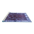 thumbnail image 2 of Ahgly Company Machine Washable Indoor Square Persian Blue Traditional Area Rugs, 8' Square, 2 of 4