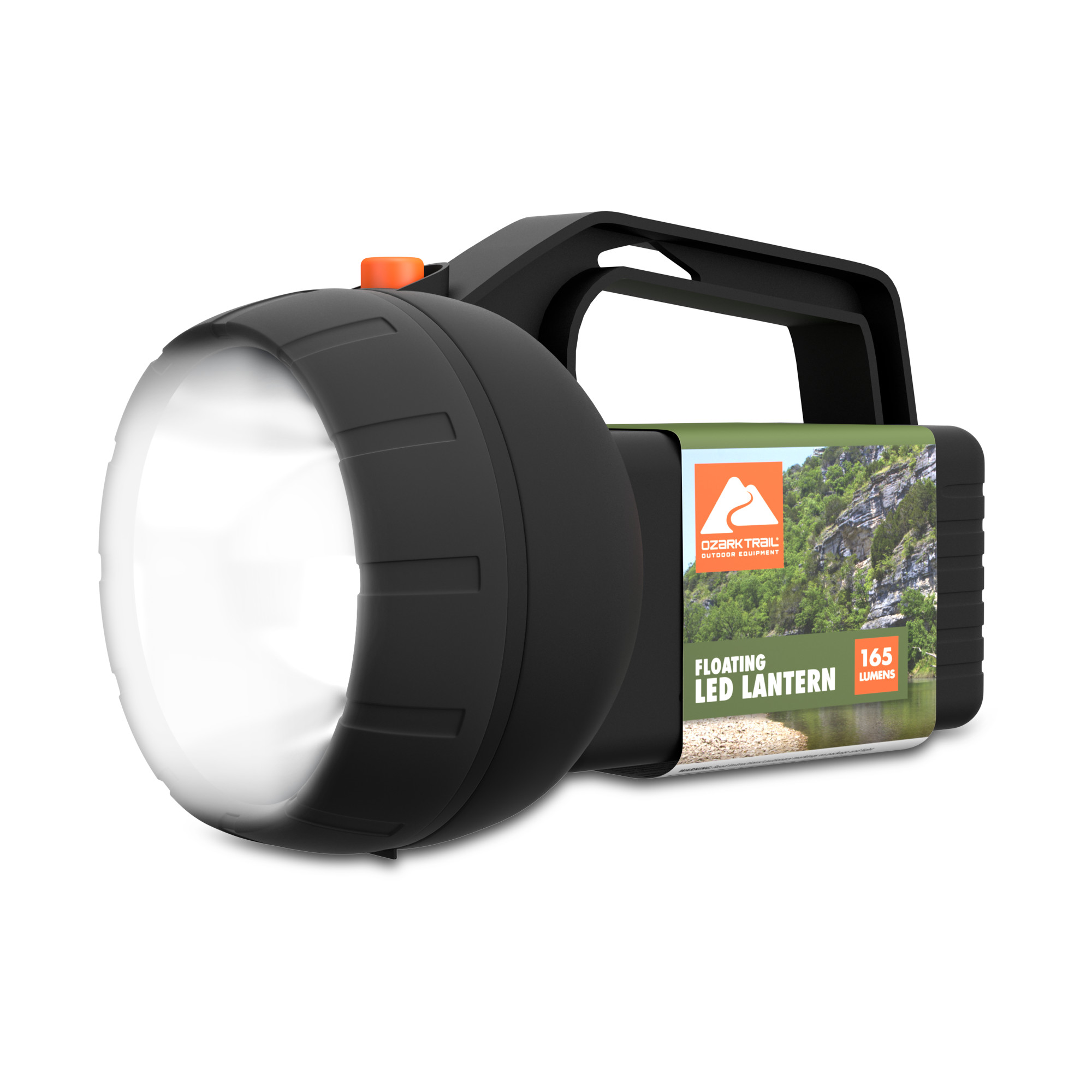 Ozark Trail LED Spotlight Floating Lantern Portable for Camping, Emergencies & Backyard Adventures, 2 AA Batteries Included