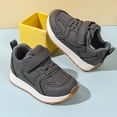 thumbnail image 4 of CAUYDY Toddler Boys Girls Non Slip Breathable Mesh Sneakers Lightweight Hook and Loop Athletic Running Shoes Comfortable Sport Shoes for Kids(L101-Grey,5), 4 of 6