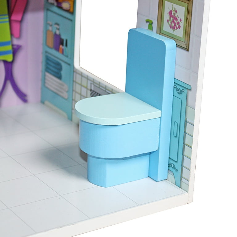 Dollhouse for 3-8 Girls and Boys Great Gift, 24.4'' x 10.6'' x