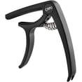 thumbnail image 1 of Cejilla para guitarra, cejilla para guitarra acústica y eléctrica, abrazadera 3 en 1 con clip de púa y púa para ukelele, mandolina, banjo, accesorios de guitarra negro oso de fresa Electrónica, 1 of 5