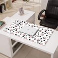 thumbnail image 3 of Long Mouse Pads for Desk,White Cow Black Spot Couple Pattern Desk Mats on Top Of Desks, Desk Mouse Pad Extra Large with 3mm Non-Slip Base and Stitched Edge for Gaming,Office,Work,Home 31.5"x15.7", 3 of 6