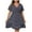 Navy, variant on Womens Dresses Plus Size Summer Print Midi Boho Dress for Curvy Women Casual Smocked Floral Long Beach Dresses for Women
