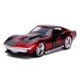 thumbnail image 2 of Jada Toys DC Comics 1:32 Harley Quinn 1969 Chevy Corvette Stingray Die-cast Car, Toys for Kids and Adults, 2 of 7