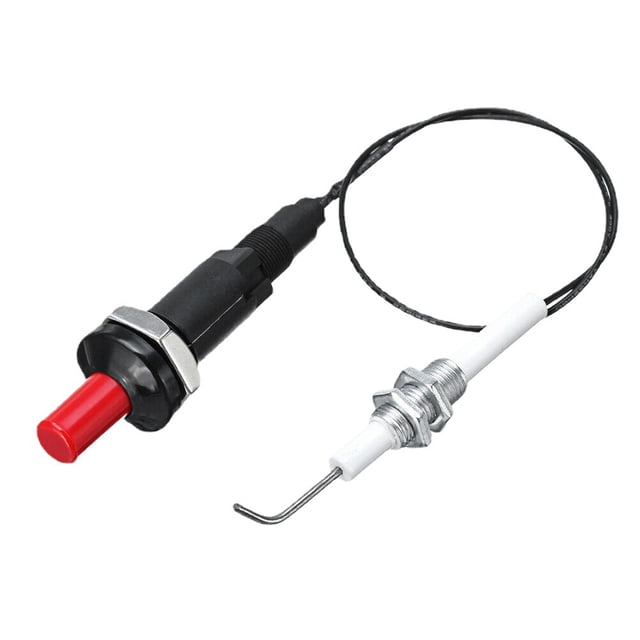 Encendedor piezoeléctrico, 1 salida 2 Encendedor universal con botón Encendedor piezoeléctrico Kit de encendido por chispa dual para barbacoa Parrilla Chimenea Estufa Estufa de gas Estufa de