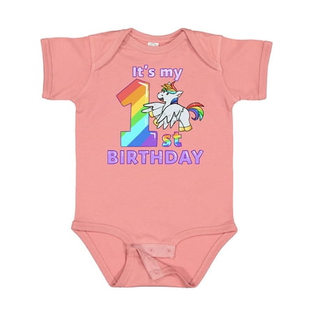 

Inktastic It s My 1st Birthday Unicorn Gift Baby Boy or Baby Girl Bodysuit