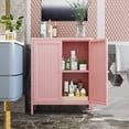 thumbnail image 4 of Bathroom Floor Cabinet,Storage Cabinet with Adjustable Shelf,Modern Freestanding Organizer,Farmhouse Buffet Sideboard,Accent Cabinets for Bathroom,Kitchen,Entryway, 4 of 7