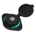 thumbnail image 2 of Cargador USB dual daixiaolindai 3,1 A para coche cuatriciclo UTV caravana Negro Ovalado, 2 of 9