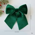 thumbnail image 5 of 2PCS Red Bows Christmas Tree Decorations,9.8” Large Velvet Ornament Bow for Xmas Home Wreath Fence Stairs Railing Fireplace Indoor Outdoor Front Door Decor, 5 of 5