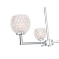 thumbnail image 4 of Woodbridge Lighting Elise 3-Light Glass Chandelier in Chrome/Opal, 4 of 5