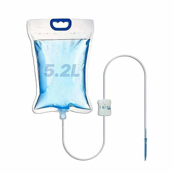 5.2L Plant Water Bag Plant Watering System Device, Adjustable Self-Watering Drip Irrigation Slow Release for Indoor Outdoor Plants Flowers Herbs Bonsai Vacation Care (1 Pack)