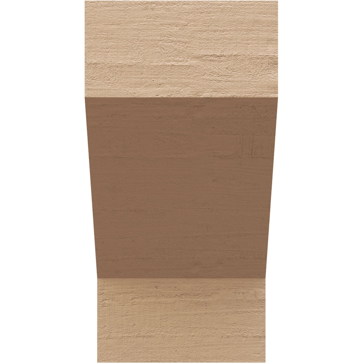 7"W x 7"D x 14"H Wide Clemmons Rough Cedar Woodgrain TimberThane Corbel, Primed Tan