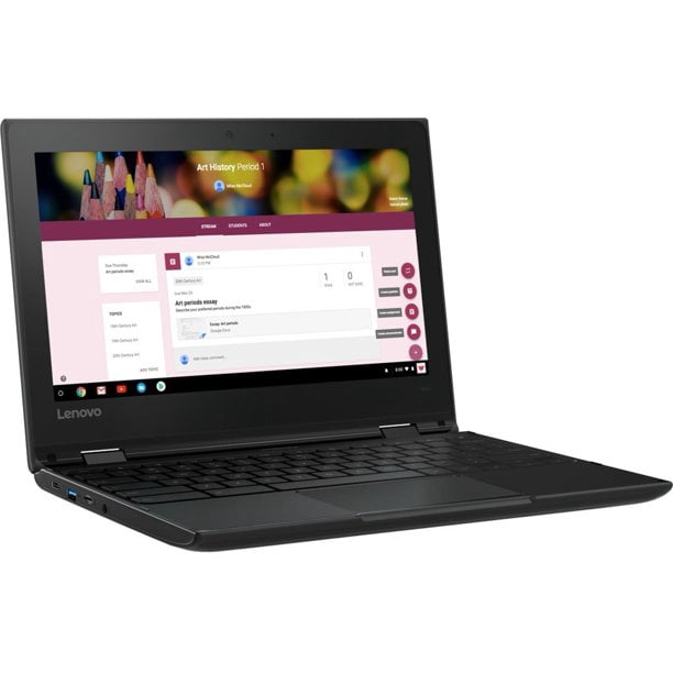 Lenovo 500E 11.6" Laptop - Intel Celeron N3450 Quad-Core 4GB RAM 32GB SSD ChromeOS