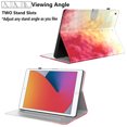 thumbnail image 5 of Dteck Folio Case for Apple iPad (10th generation) 10.9-Inch 2022, Auto Wake Sleep Smart Cover Slim Gradient Flip Stand Case with Card Slots Pencil Holder for iPad 10th Gen,Red, 5 of 5