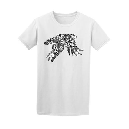 Hand Drawn Tattoo Eagle Tee Men's -Image by