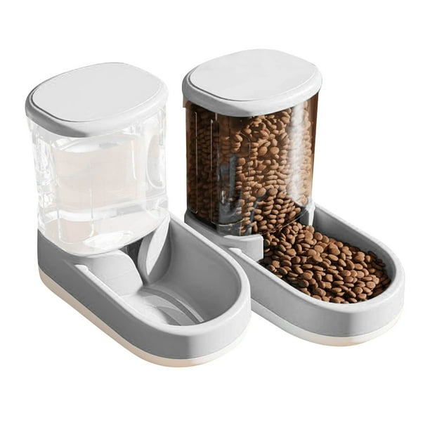 Comedero y bebedero automático para perros y gatos. Dispensador de agua y comida. Dispensadores de agua y comida para perros pequeños, medianos y grandes. Artículos esenciales de viaje. Artículos en