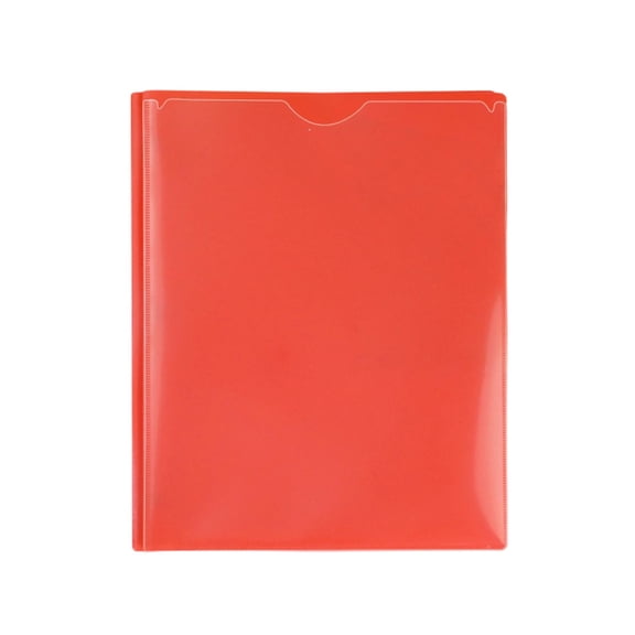 SHENGXINY File Folder, Heavy Duty Plastic File Folder with Pockets, Letter Size Document Organizer for Office and Professional Filing Orange