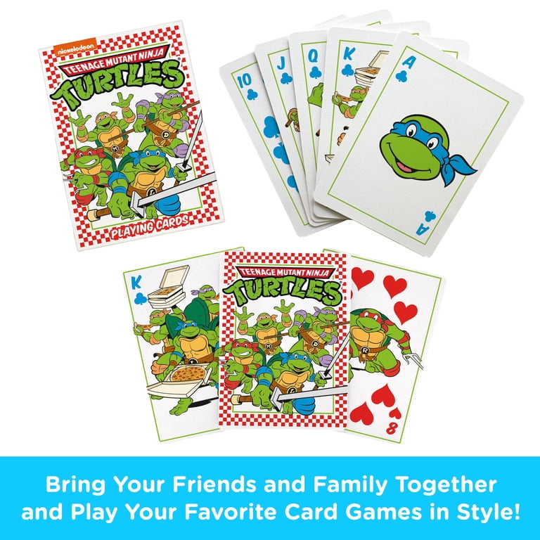 Aquarius TMNT Pizza Playing Cards, Official Licensed Deck