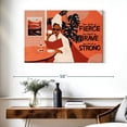 thumbnail image 3 of Elephant Stock Fierce Brave Strong Woman Wall Art - Horizontal Canvas Wall Art - Lobby Wall Decor - Advocacy Art Canvas - Red And Black Decor - 39" x 26", 3 of 8