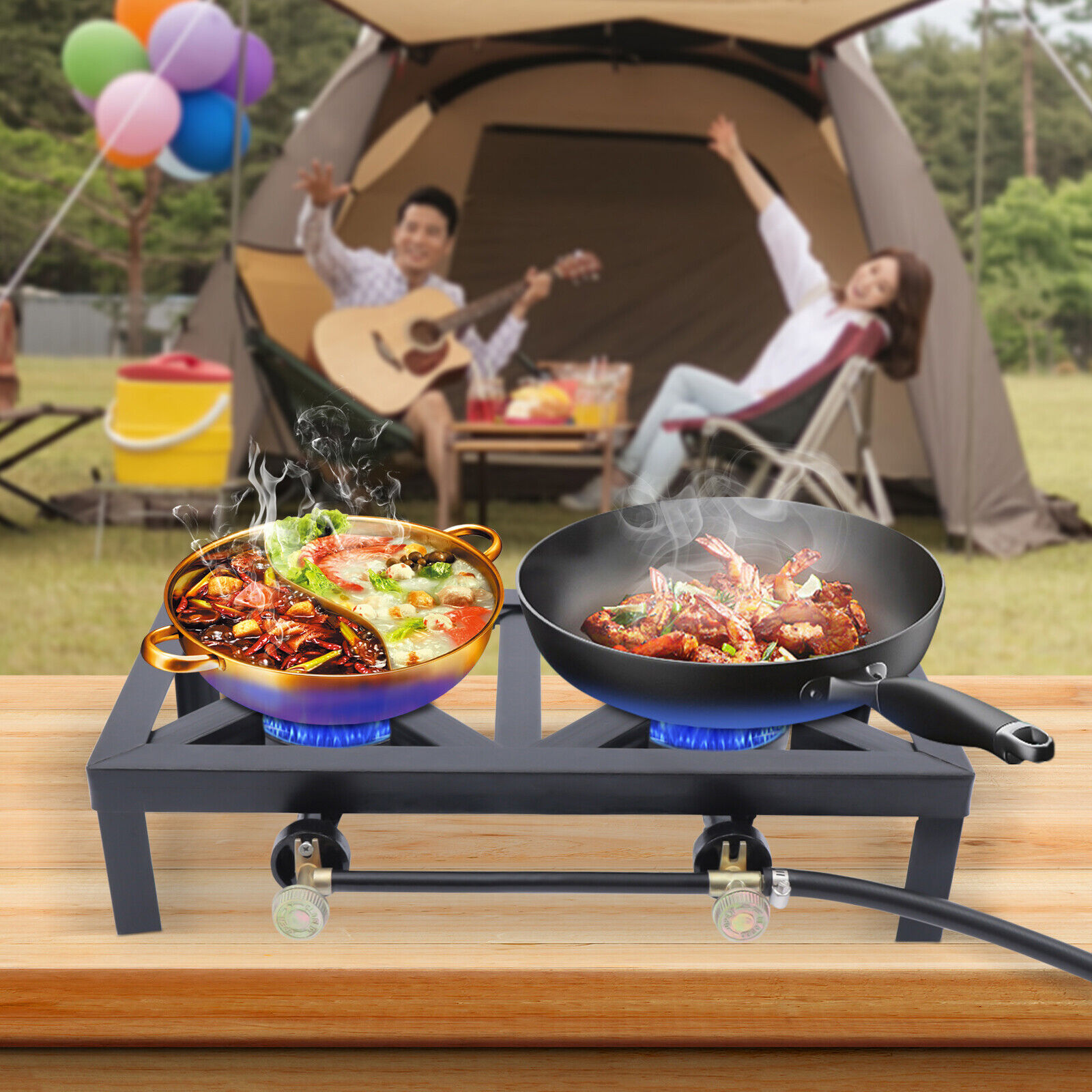 Denest 2-Burner 8000 Watts Propane Outdoor Stove