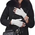 thumbnail image 3 of Genuine Leather Women Half Finger Dress Gloves, 3 of 6