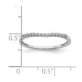thumbnail image 7 of 10k White Gold 1/10 carat Diamond Contoured Complete Wedding Band, 7 of 7