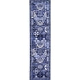thumbnail image 1 of Unique Loom La Jolla Patchwork Vintage Rug 2' 7 x 10' Runner Blue/Ivory, 1 of 1