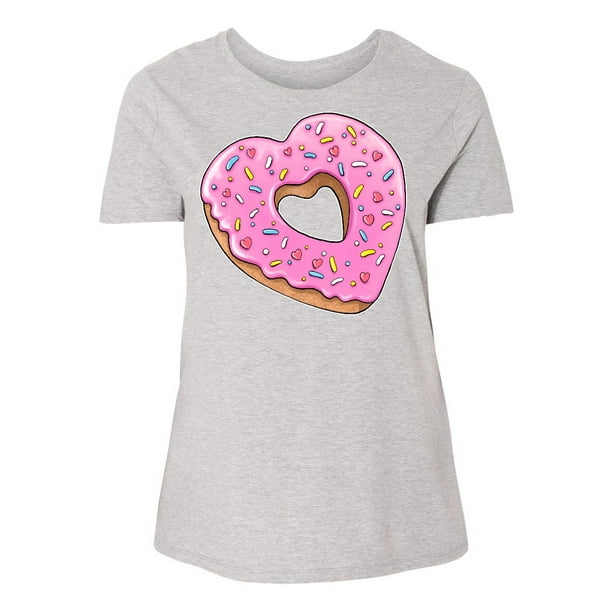 INKtastic - Heart Shaped Donut with Pink Icing and ...