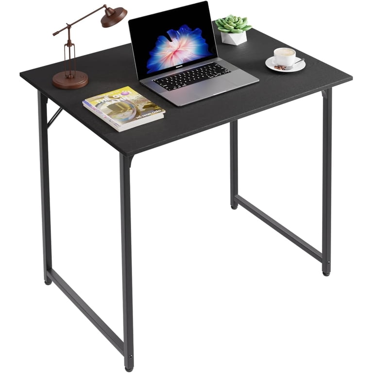 PayLessHere 32 Inch Metal Frame Computer Desk, Modern Black photo 6