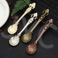 thumbnail image 4 of Necvior Home Kitchen Royal Antique Tableware Cutlery Set European Style Vintage Seasoning Spoon Carved Coffee Tea Scoop Style 8x, 4 of 12